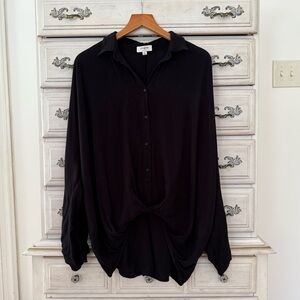 Umgee Black Button-Up Top